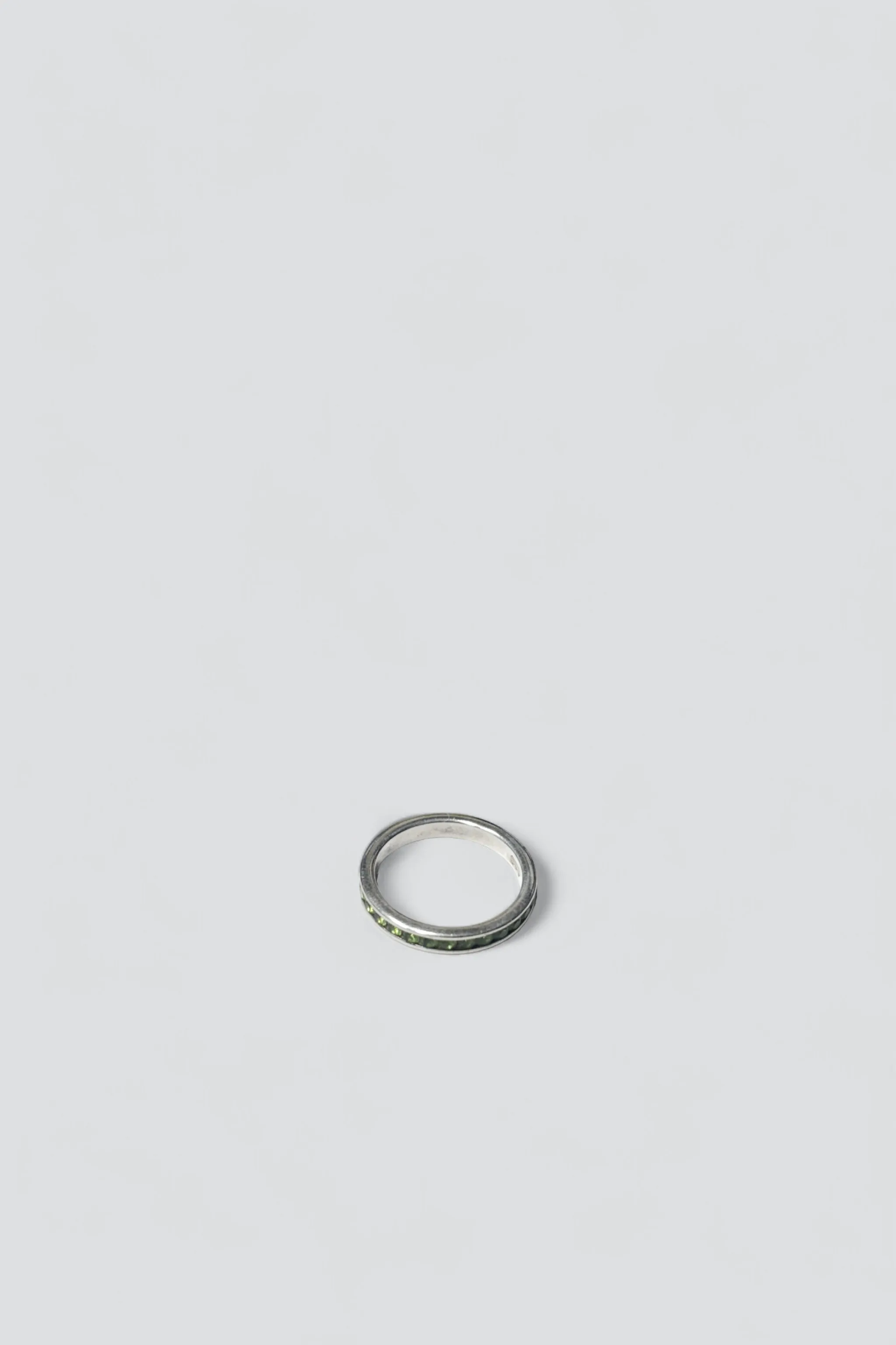 Sterling Silver Peridot Band
