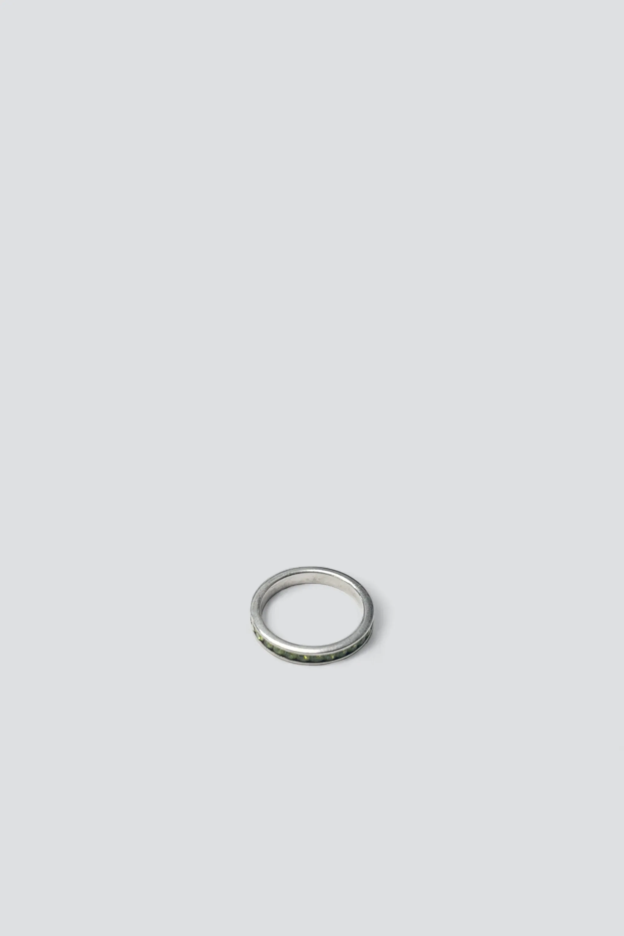 Sterling Silver Peridot Band