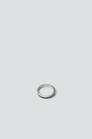 Sterling Silver Peridot Band