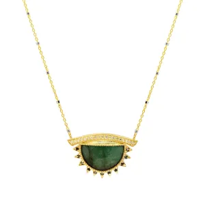 Third Eye Necklace   Emerald