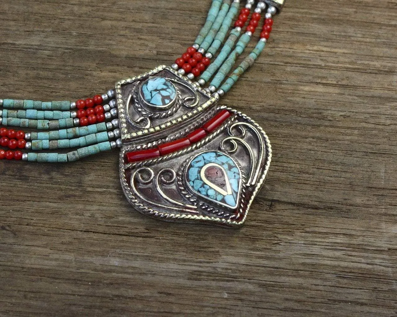 Traditional Karma Dolma Beaded Necklace