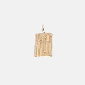 Vintage 14K Gold Bible Locket Charm