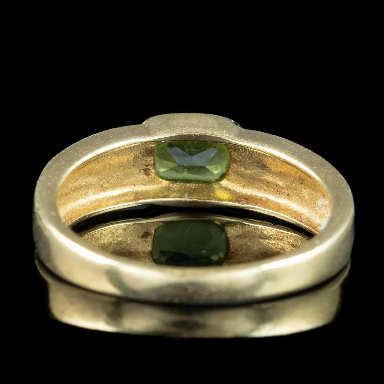 Vintage Peridot Band Ring 0.35ct Peridot