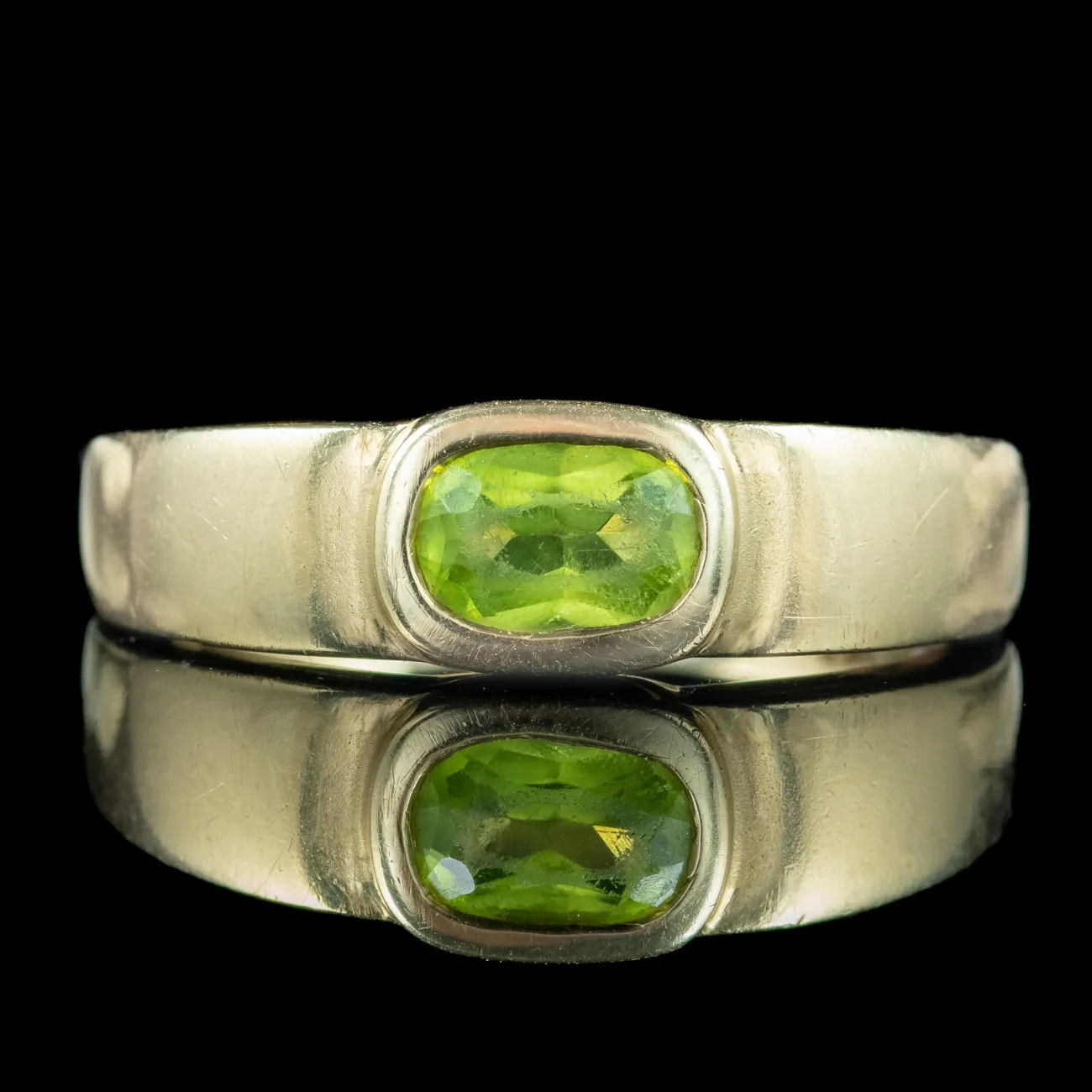 Vintage Peridot Band Ring 0.35ct Peridot