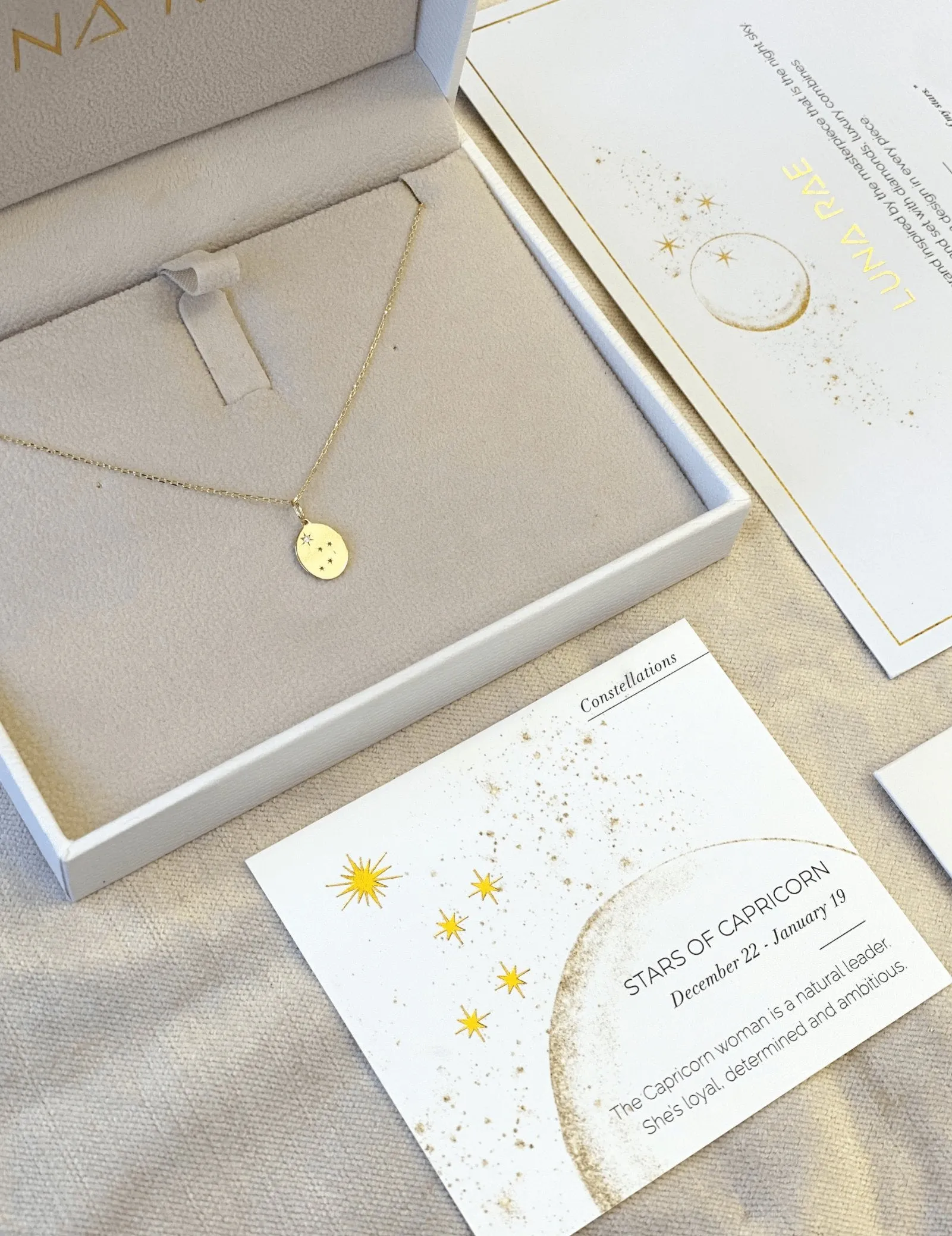 Yellow Gold Stars of Capricorn